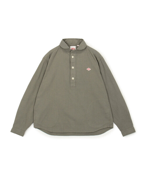「DANTON」 長袖ブラウス 38 オリーブ レディース Danton 「DANTON」 長袖シャツ 38 オリーブ レディース