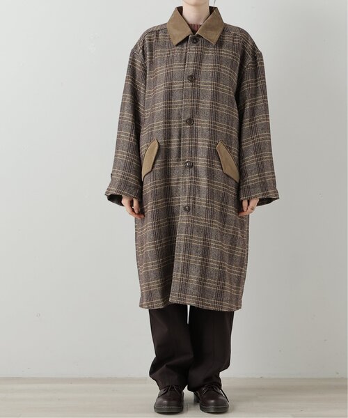 「DOUBLE NAME」 ステンカラーコート FREE ネイビー レディース_画像4