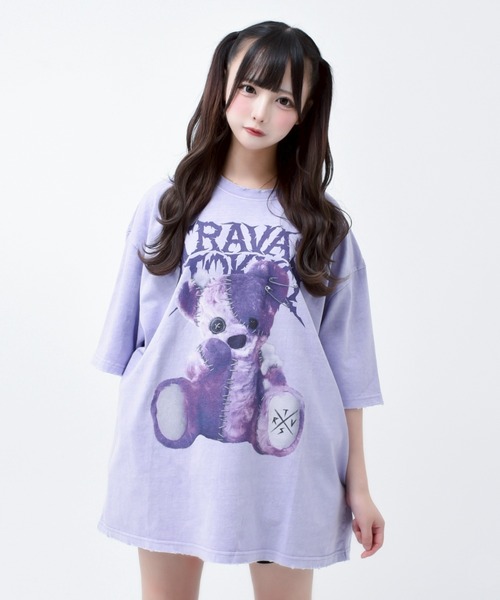 トラバストーキョー くま Tシャツ ペアルック セット 超人気イラストレーター てぃらとTRAVAS TOKYO (トラバス・トーキョー