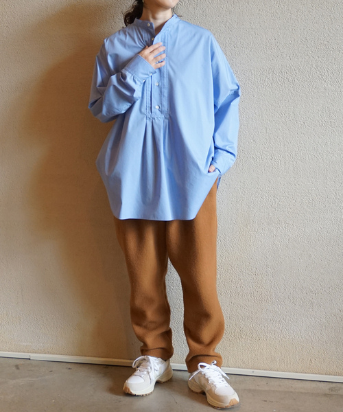 「JOURNAL STANDARD LUXE」 長袖ブラウス - ブルー レディース JOURNAL STANDARD LUXE 「JOURNAL LUXE」 長袖ブラウス - ブルー
