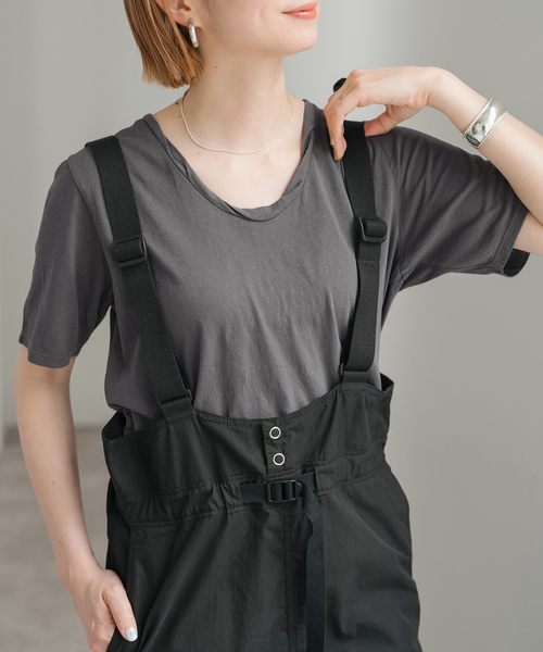 tシャツ ガーメントダイBIOTシャツ レディース