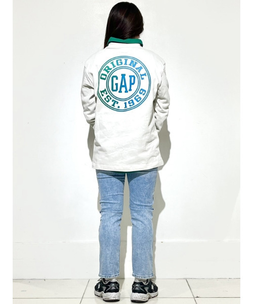 「GAP」 長袖Tシャツ L ネイビー メンズ