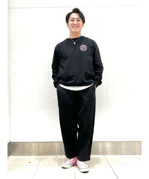 「GAP」 長袖Tシャツ L ネイビー メンズ