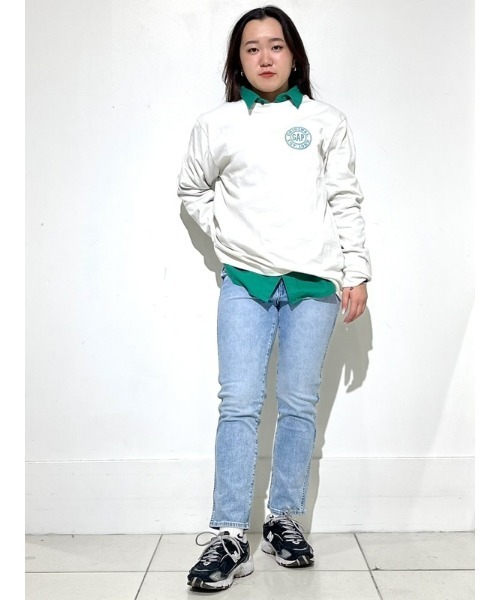 「GAP」 長袖Tシャツ L ネイビー メンズ
