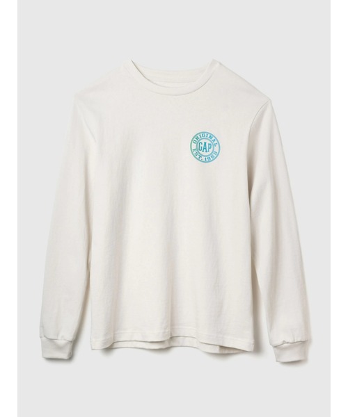 「GAP」 長袖Tシャツ L ネイビー メンズ