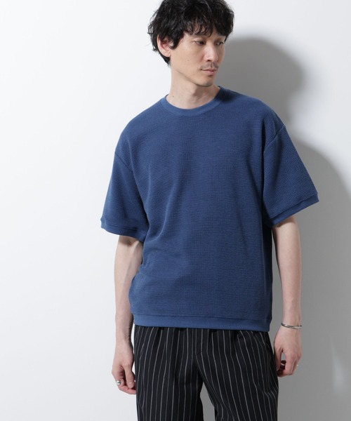 NANO universe（ナノ・ユニバース） tシャツ テックワッフルクルー