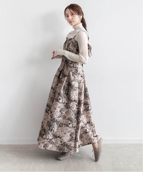 RANDA（ランダ） ワンピース フラワージャガードワンピース : ZOZOTOWN