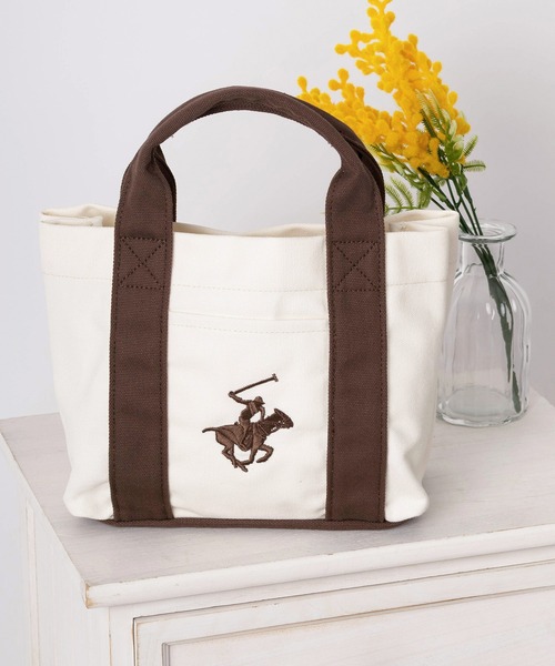 ビバリーヒルズポロクラブキャンバストートバッグ BEVERLY HILLS POLO CLUB トートバッグ 「77」「BEVERLY CLUB