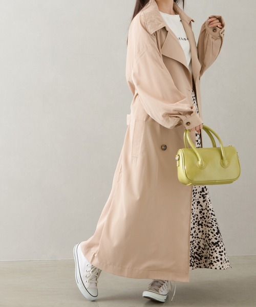 「SpRay」 トレンチコート FREE グレイッシュベージュ レディース_画像7