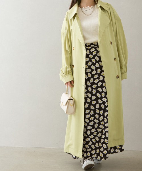 「SpRay」 トレンチコート FREE グレイッシュベージュ レディース_画像8