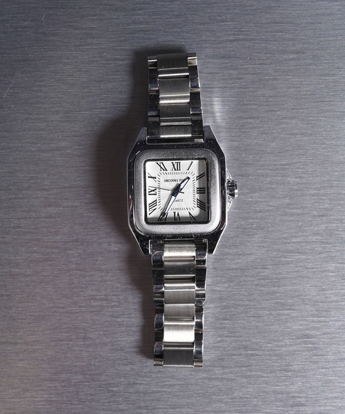 腕時計 スクエアフェイス クォーツウォッチ / Square Face Quartz