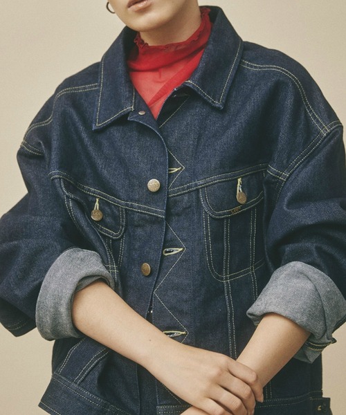 Lee 「Lee」 デニムジャケット MEDIUM インディゴブルー