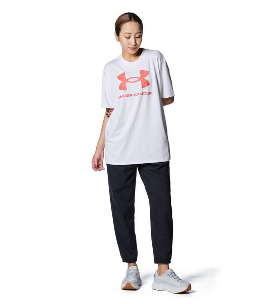 「UNDER ARMOUR」 半袖Tシャツ M ホワイト レディース