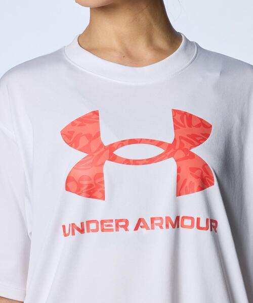「UNDER ARMOUR」 半袖Tシャツ M ホワイト レディース