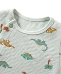 ベビー服 ロンパース ワッフル総柄カバーオールの詳細画像2