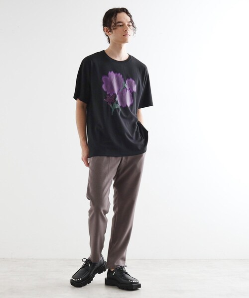 tk.TAKEO KIKUCHI（ティーケータケオキクチ） tシャツ ボカシフラワーT