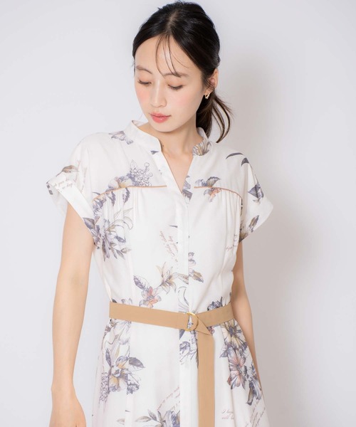 NOELA（ノエラ） ワンピース 「15周年」スカーフ柄シャツワンピース