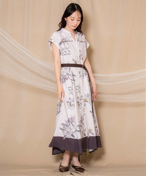 NOELA（ノエラ） ワンピース 「15周年」スカーフ柄シャツワンピース