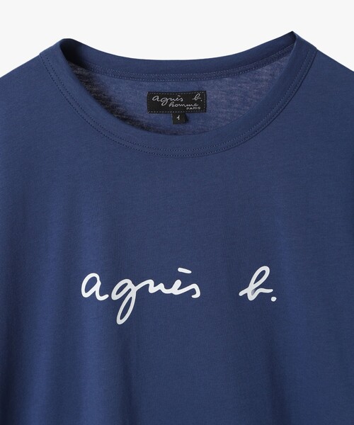 agnes b.（アニエスベー） tシャツ メンズ ロゴ プリント 半袖 Tシャツ
