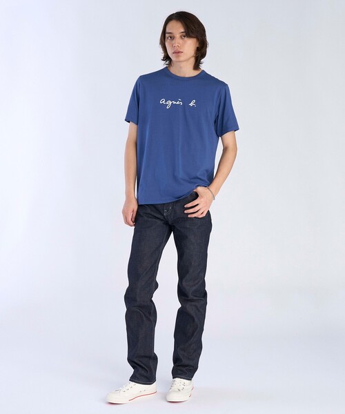 agnes b.（アニエスベー） tシャツ メンズ ロゴ プリント 半袖 Tシャツ