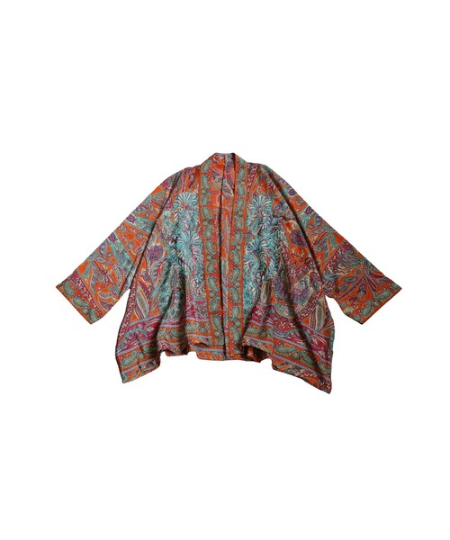 antiqua（アンティカ） カーディガン エスニック柄刺繍カーディガン