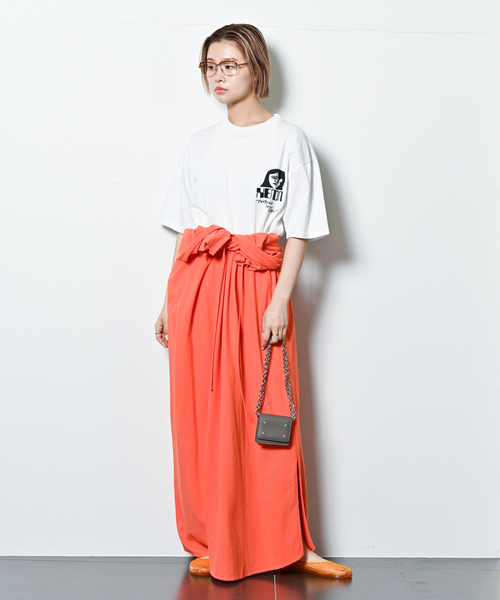 オレンジ色 七分袖 ワンピース BEAUTY＆YOUTH UNITED ARROWS 「BEAUTY&YOUTH ARROWS」 7分袖