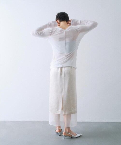 tシャツ sheer basic tee レディースの画像