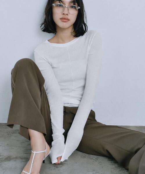tシャツ sheer basic tee レディースの画像