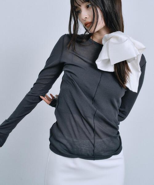 tシャツ sheer basic tee レディースの画像