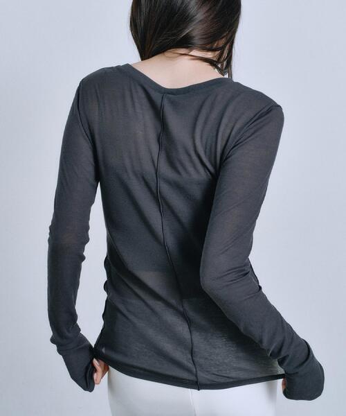 tシャツ sheer basic tee レディースの画像