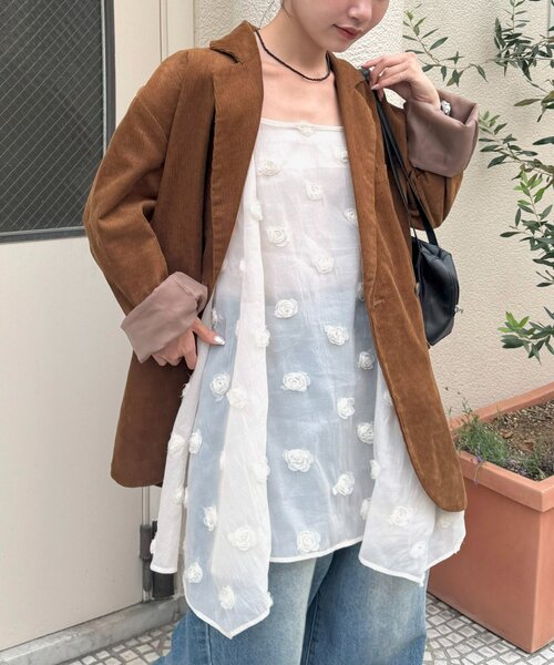美品❤︎エムズ カットフラワーチェニック カットフラワーキャミチュニックワンピース | CIAOPANIC(チャオ