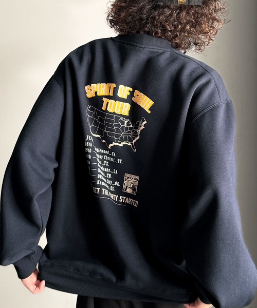 Java トレーナー スウェット 「JaVaジャバコラボ」裏起毛レコード盤