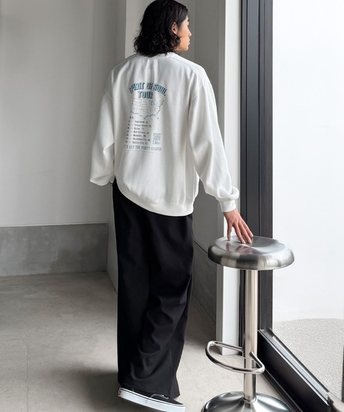 Java トレーナー スウェット 「JaVaジャバコラボ」裏起毛レコード盤