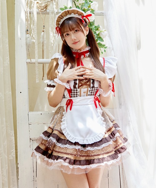 メイドコスプレ コスプレ 「 スイーツメイド 」 ハロウィン 仮装 大人 メイド服 メイド