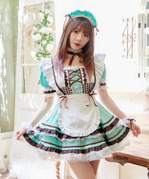 コスプレ 「 スイーツメイド 」 ハロウィン 仮装 大人 メイド服 メイド
