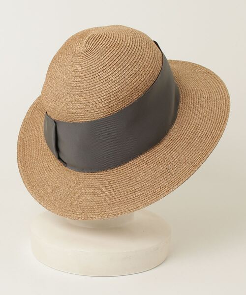 「Athena New York」 リボンストローハット - ブラウン レディース_画像2
