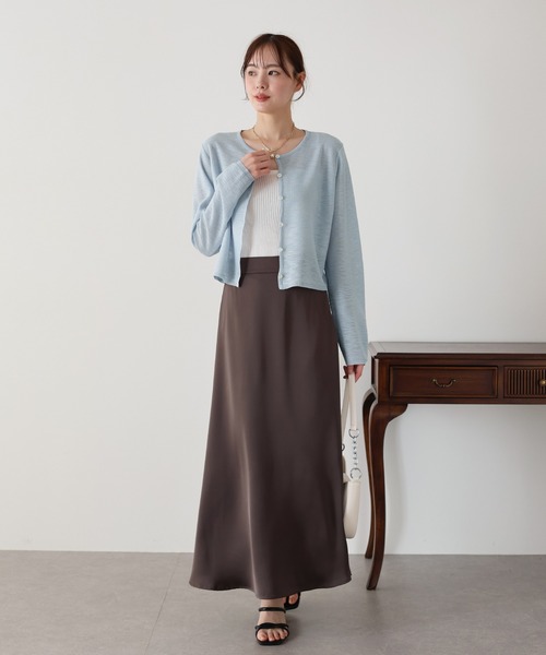 「BLUEEAST」 ニットカーディガン MEDIUM ブルー レディース_画像7