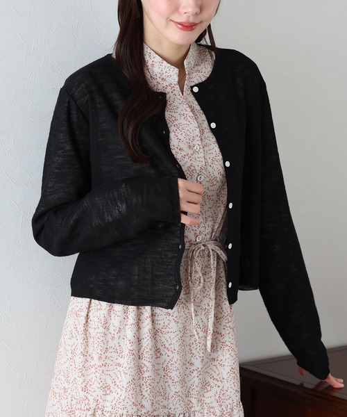 「BLUEEAST」 ニットカーディガン MEDIUM ブルー レディース_画像8