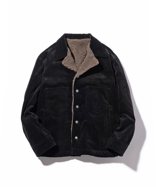 glamb（グラム） コーデュロイジャケット M ブラック メンズ