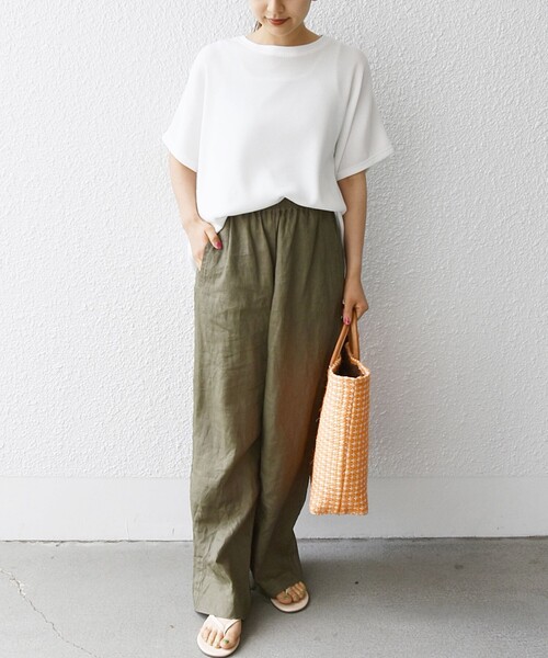 「SHIPS any」 半袖カットソー ONE SIZE ホワイト レディース_画像3