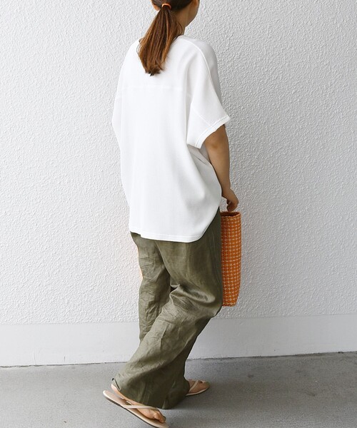 「SHIPS any」 半袖カットソー ONE SIZE ホワイト レディース_画像4