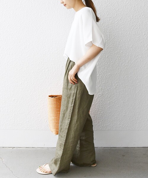 「SHIPS any」 半袖カットソー ONE SIZE ホワイト レディース_画像5