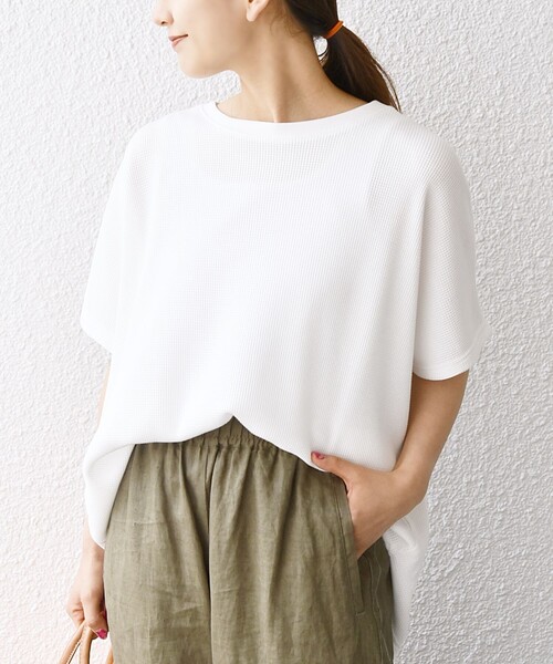 「SHIPS any」 半袖カットソー ONE SIZE ホワイト レディース_画像7