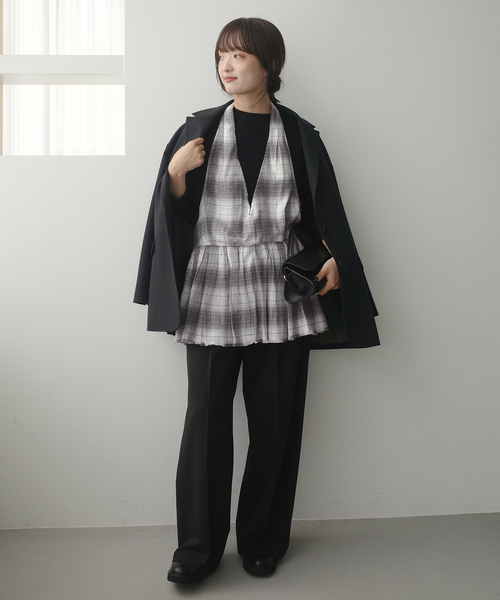 crinkle crinkle crinkle SLOBE別注 ブラウス 美品 crinkle crinkle crinkle（クリンクル クリンクル クリンクル