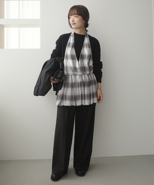 crinkle crinkle crinkle SLOBE別注 ブラウス 美品 crinkle crinkle crinkle（クリンクル クリンクル クリンクル