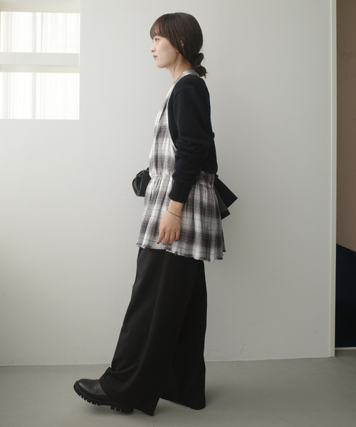 crinkle crinkle crinkle SLOBE別注 ブラウス 美品 crinkle crinkle crinkle（クリンクル クリンクル クリンクル