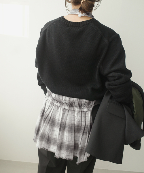 crinkle crinkle crinkle SLOBE別注 ブラウス 美品 crinkle crinkle crinkle（クリンクル クリンクル クリンクル