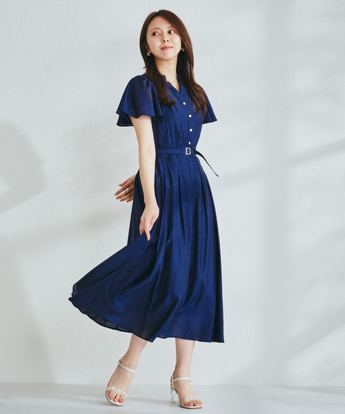 「MISCH MASCH」 ノースリーブワンピース M ブルー レディース_画像2