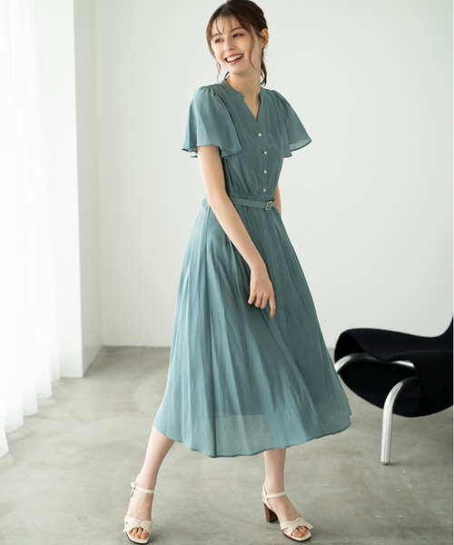 「MISCH MASCH」 ノースリーブワンピース M ブルー レディース_画像3