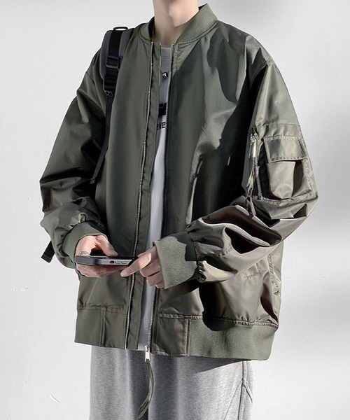 JOHNNY WOLF（ジョニーウルフ） ma1 ma-1 SILVA オーバーサイズ 高密度